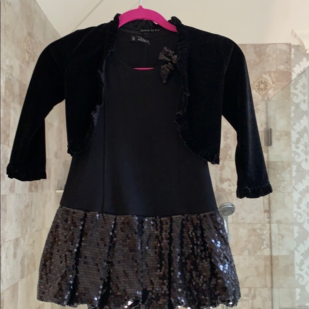 Girls party dress with jacket